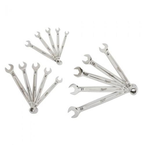 Metric Combination Wrench 15 Piece Set - Milwaukee