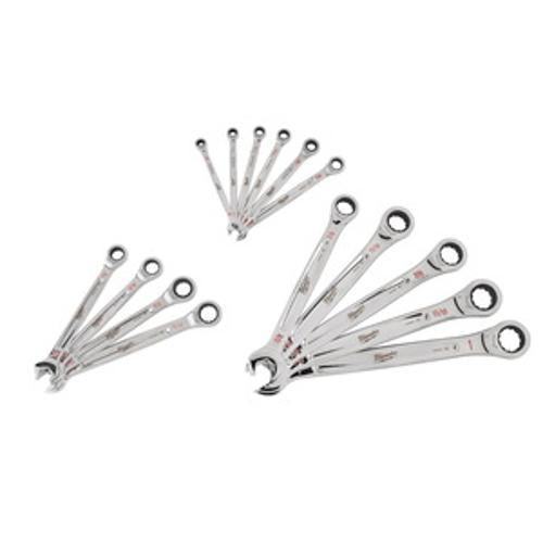 Ratcheting Combination Wrench Set - SAE 15 Piece 48229416 - Milwaukee