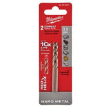 Red Helix Cobalt Drill Bit 3.5 x - Milwaukee 70mm 2 pack