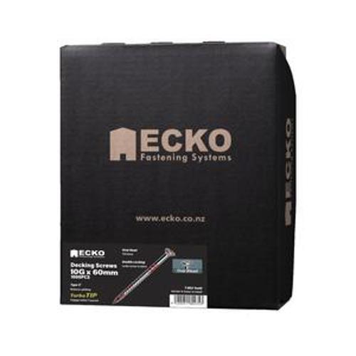 Decking Screw Oval Head SS304 10Gx60 T-REX17 (1K) 1000 Box - Ecko
