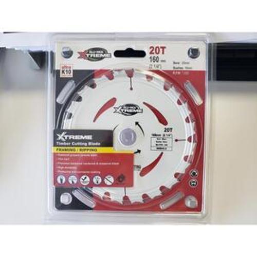 Xtreme Circular Saw Blade - Blu-Mol 160mm x 20T