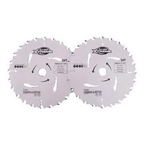 184 x 20mm 24TPI Circular Saw Blade 2 Pack - Blu-Mol