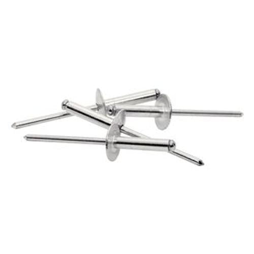 Rivets 4.8 16mm Aluminium XL Wide Head and Drill 40 Pack - RAPID