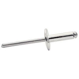 Rivets 4.8 16mm Aluminium XL Wide Head and Drill 40 Pack - RAPID