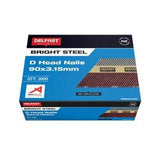 Gasless D-Head Nails - Delfast 90mm Bright 3000 Box FN-JDN90B