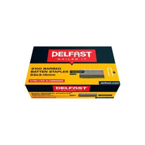 Barbed Batten Staples Xtra-Life Aluminised 33 x 3.15mm 2100 Box FS-B3.15/33