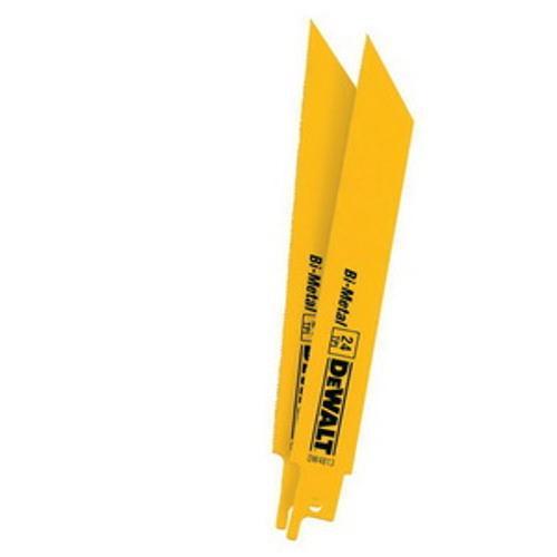 Bi-Metal Reciprocating Saw Blade Straight Back 24Tpi 150mm 5 Pack DW4813