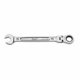 Flex Head Ratcheting Combination Wrench - Milwaukee 15mm Metric