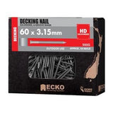 Decking Nail Galvanised Annular Grooved - Ecko 60mm x 3.15mm 500g