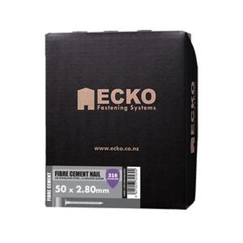 Nail Stainless Steel T316 Fibre Cement Annular Grooved 50 x - Ecko 2.80mm 5kg
