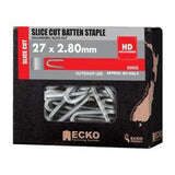 Staple Galvanised Slice - Ecko 27mm x 2.80mm 500g