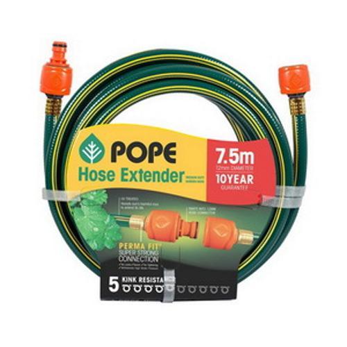 Tap Ready Fitted Hose Extender - Pope 12mm x 7.5m