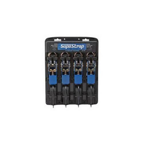 Supa Strap Ratchet Tiedown - Aerofast 4m 4-Pack SS4
