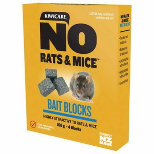 NO Rats & Mice Bait Blocks - KIWICARE 160g