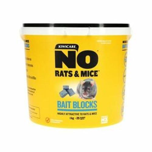 No Rats and Mice Bait Block - Kiwicare 1kg