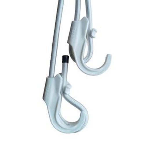 Heavy-Duty Adjustable Bungee Hook White - TYTA