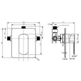 ION Shower Mixer Chrome 44270.02 - Elementi