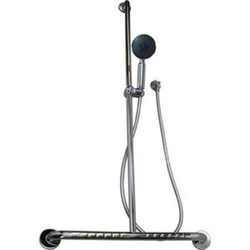 Elevate Grab Rail T-Bar With Slide Shower ELE1100SL - Adesso