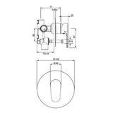 Glide Shower Mixer With Diverter Matte Black 03-9807MBK - Methven