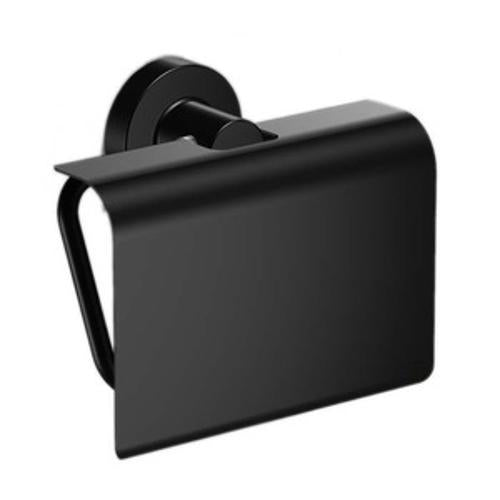 Project Toilet Roll Holder With Lid Black 60909.13 - Elementi