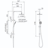 Sol Rain Column Chrome ADS-SRSCC - Adesso