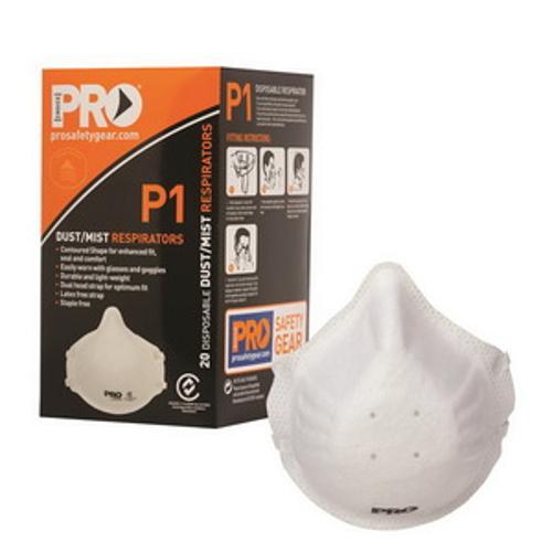 Respiratory Protection Disposable P1 Class Mask 20 Pack PC301 - Pro Choice