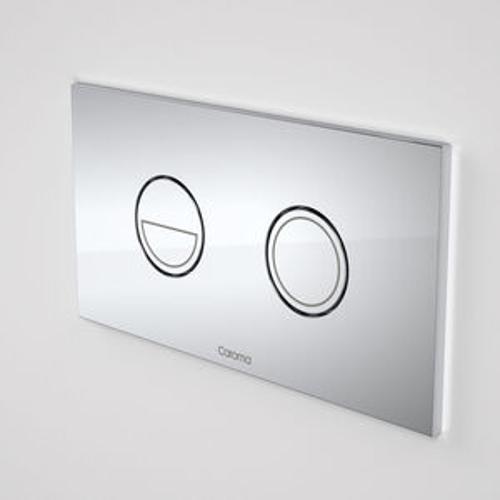 Invisi Series II Round Dual Flush Plate & Buttons Chrome - Caroma