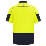 Polo Day Only Lightweight 150GSM Quick-Dri Cotton Backed Yellow/Navy 3XL