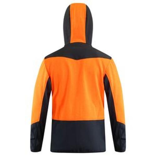 Contrast Hoodie Orange & Black - Bison L 25005OBK-L