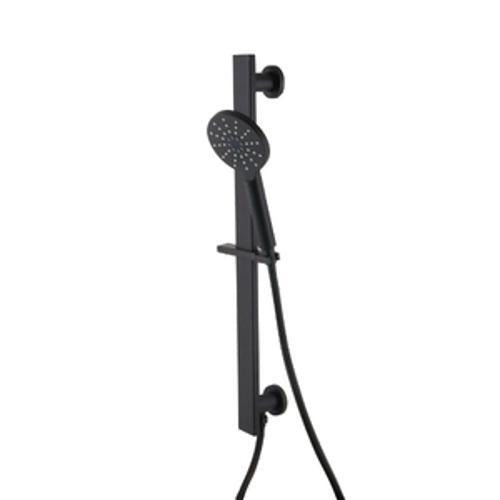 Prestigio Multi Spray Handshower Set Built-In Elbow Round Head Black - Aquatica