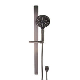 Prestigio Multi Spray Handshower Set Separate Elbow Round Head Gun Metal