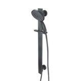 Prestigio Single Spray Handshower Set Built-In Elbow Round Head Black - Aquatica
