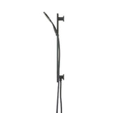 Prestigio Single Spray Handshower Set Built-In Elbow Round Head Black - Aquatica