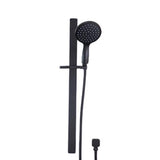 Prestigio Single Spray Handshower Set Separate Elbow Round Head Black - Aquatica