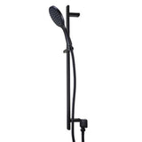 Prestigio Single Spray Handshower Set Separate Elbow Round Head Black - Aquatica