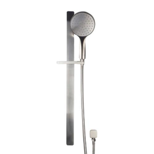 Prestigio Single Spray Handshower Set Separate Elbow Round Brushed Nickel
