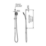 Felton Collection MX Single Spray Slide Shower Chrome