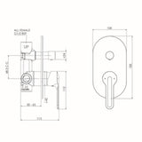 Slique Mains Pressure Diverter Mixer Chrome