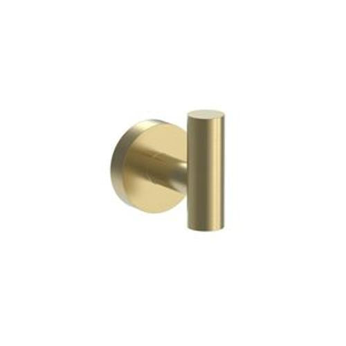 Tube Robe Hook Brushed Brass