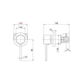 Shower/Bath Mixer Brushed Stainless - Pioneer