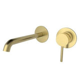 Wall Mounted Basin Mixer Brushed Gold - Pioneer