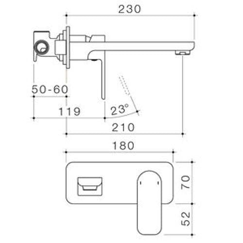 Luna Basin/Bath Mixer Brushed Nickel Leadfree