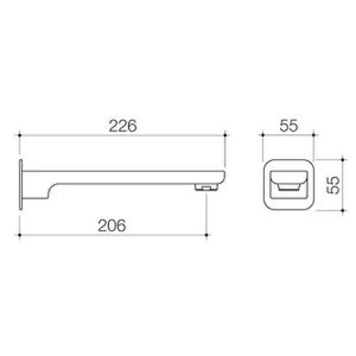 Luna Basin/Bath Spout Brushed Nickel Leadfree
