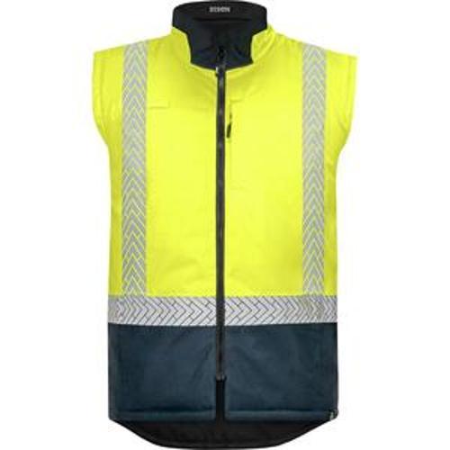Stamina Eco Vest Day/Night Reversible Puffer Yellow/Navy 6XL - Bison