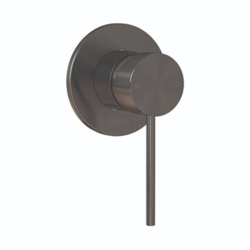 Linea Shower Mixer Brushed Gunmetal - Felton