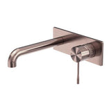 Opal Wall Basin/Bath Mixer - Nero 120mm Brushed Bronze