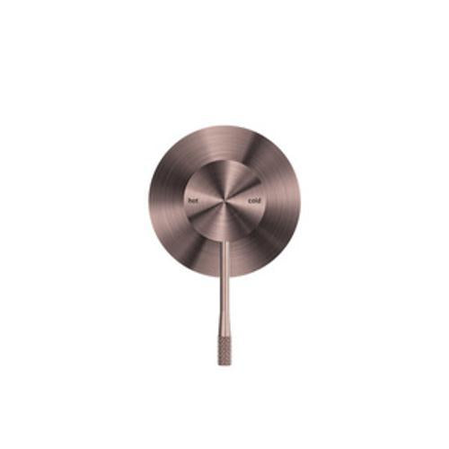 Opal Shower Mixer 80mm Plate Brushed Bronze - Nero