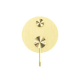 Opal Shower Mixer With Diverter Brushed Gold - Nero