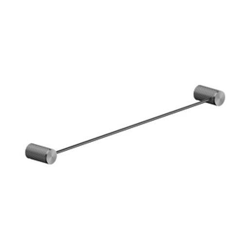 Opal Single Towel Rail - Nero 600mm Graphite