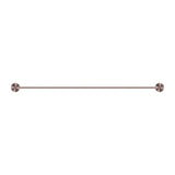 Opal Single Towel Rail - Nero 600mm Brushed Bronze